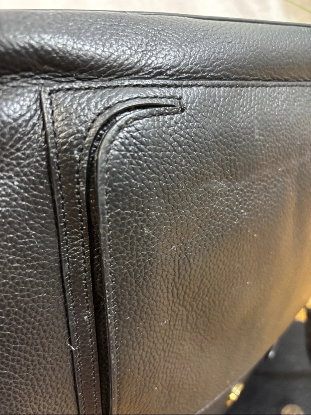 Nordstrom Minimal Black Pebbled Leather Backpack
